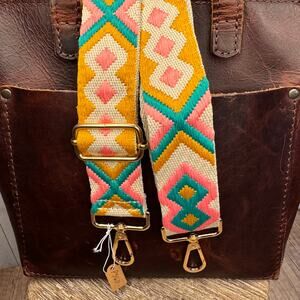 Neutral Crossbody Strap Woven Boho Purse Strap Guitar Bag Strap NEW! FAST SHIP